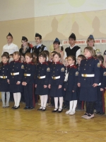 Выступление кадетов. 64 годовщина Великой Отечественной Войны. «Школа дружбы народов», 8 мая 2009 год